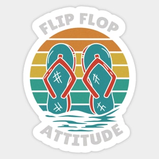 Flip Flop Attitude, A Surf Lover Dress Code Sticker